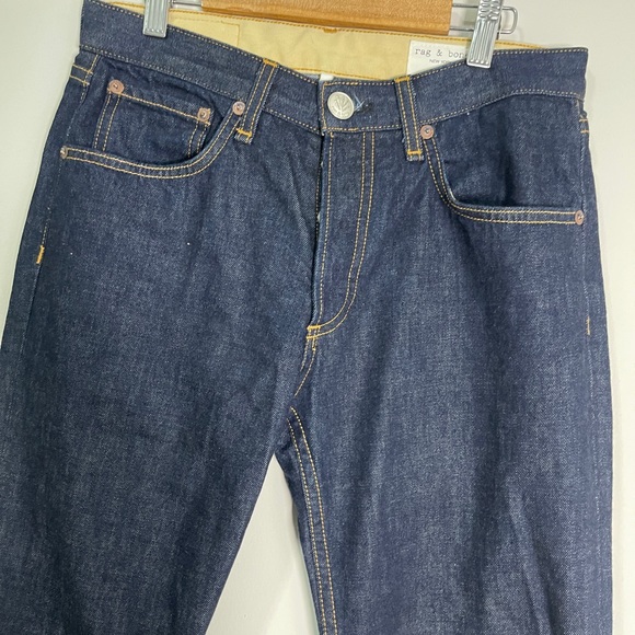 Rag & Bone Womens Jeans Size 24 Blue Rosa Mid Rise Boyfriend Dark Wash Denim - Picture 3 of 13
